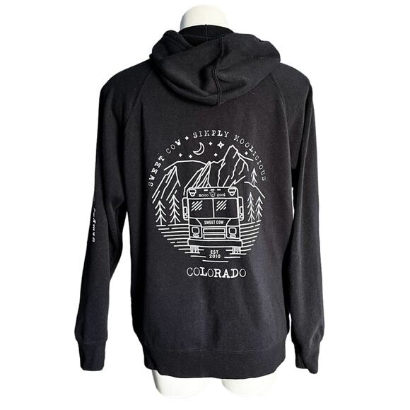 Sweet Cow Colorado Navy Blue full zip hoodie size medium - Picture 3 of 11